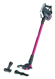 Hoover H-FREE 300 HF322HM, Aspiradora escoba sin cable, Motor Direct Impulse, 12.500 Pa, Localizador de polvo, Carga rápida 2.5h, 40 min, Batería extraíble, Magenta