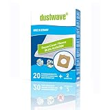 dustwave Megapack - 20 bolsas de filtro para aspiradora LG Electronics - Turbo 2700, 2900, fabricadas en Alemania, incluye microfiltro